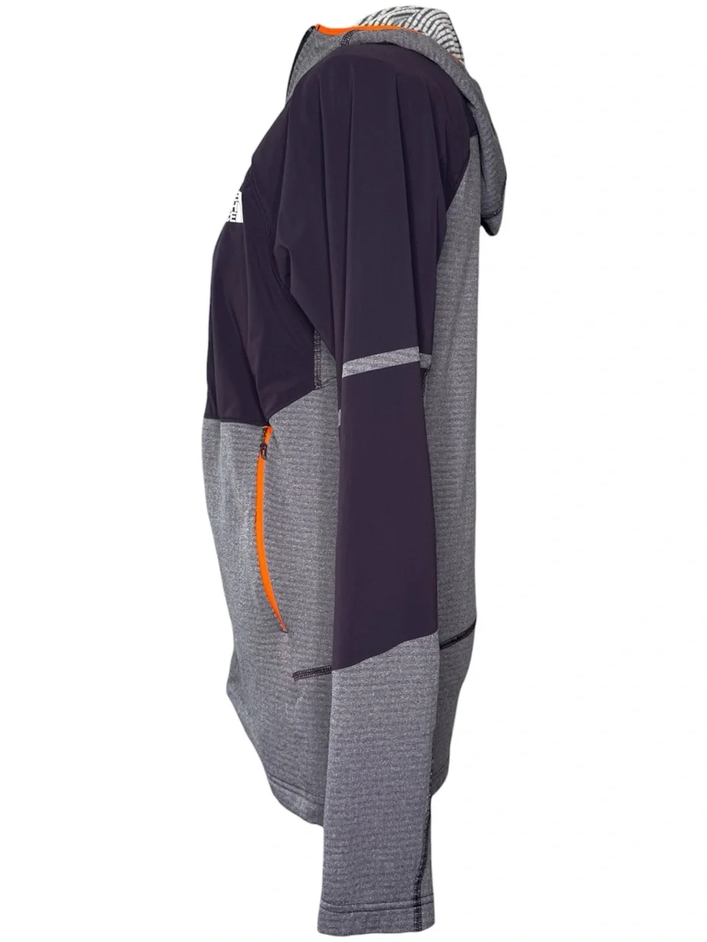 THE NORTH FACE Progressor Polartec Power Grid Fleece Hoodie Gray Purple M